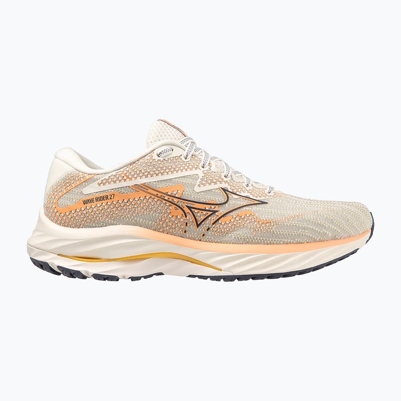 Încălțăminte de alergare pentru femei Mizuno Wave Rider 27 snow white/ nightshadow blue/ coral reef 9