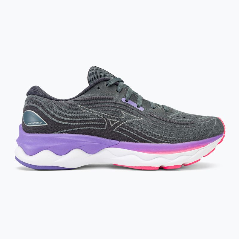 Încălțăminte de alergat pentru femei Mizuno Wave Skyrise 4 sweather/peony blue/punch 2