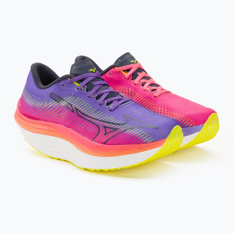 Pantofi de alergare pentru femei Mizuno Wave Rebellion Pro highvpink/ombre blue/purple punch 4