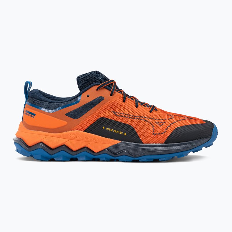 Încălțăminte de alergare pentru bărbați Mizuno Wave Ibuki 4 tigerlily/dblue/sblue 2