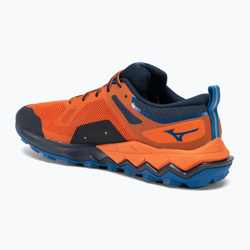Încălțăminte de alergare pentru bărbați Mizuno Wave Ibuki 4 tigerlily/dblue/sblue 3