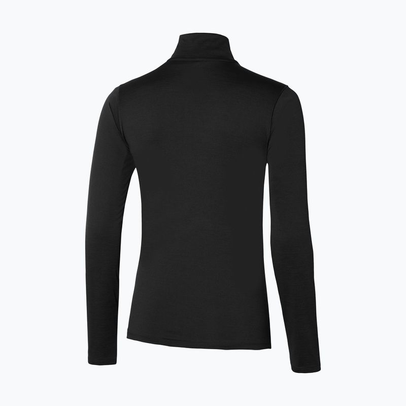 Longsleeve de alergare pentru femei Mizuno Impulse Core Half Zip black 2