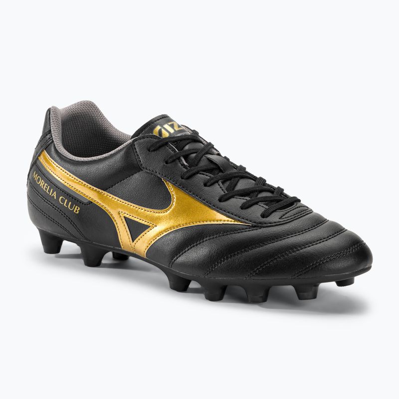 Mizuno Morelia II Club MD ghete de fotbal pentru bărbați negru/aur/umbră întunecată