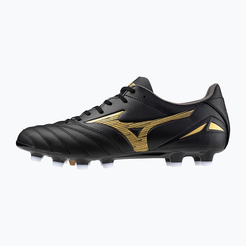 Ghete de fotbal Mizuno Morelia Neo IV Pro MD pentru bărbați, negru/auriu/negru 8