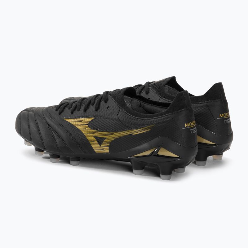 Mizuno Morelia Morelia Neo IV Beta Elite MD ghete de fotbal pentru bărbați negru/aur/negru/negru 4