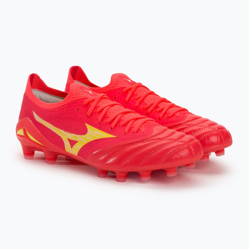 Bărbați Mizuno Morelia Neo IV Beta Elite MD ghete de fotbal pentru bărbați flery coral2/bolt2/flery coral2 5