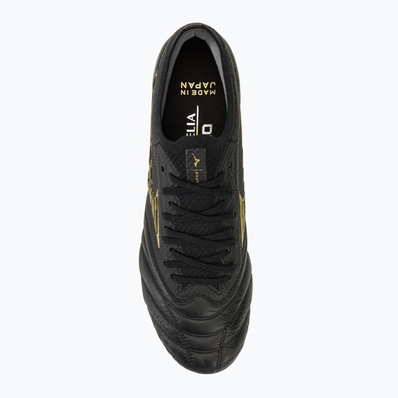 Încălțăminte de fotbal pentru bărbați  Mizuno Morelia Neo IV Beta SG black/gold/black 5