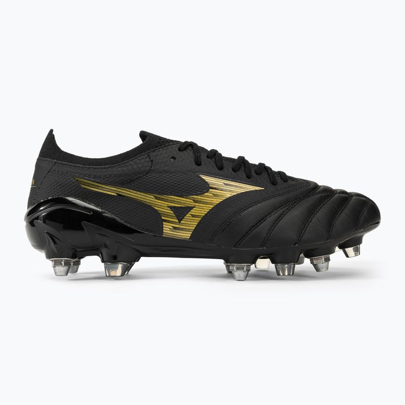 Încălțăminte de fotbal pentru bărbați  Mizuno Morelia Neo IV Beta SG black/gold/black 2