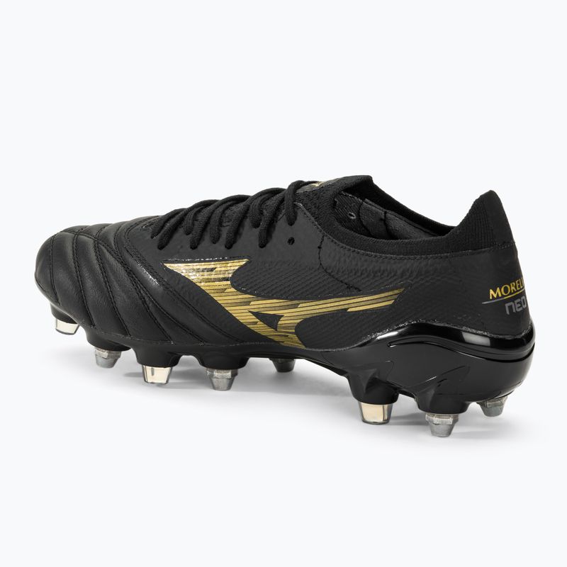 Încălțăminte de fotbal pentru bărbați  Mizuno Morelia Neo IV Beta SG black/gold/black 3