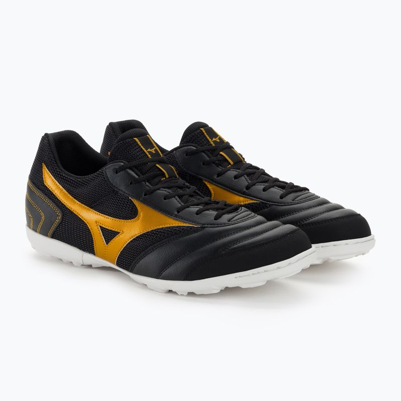 Mizuno Morelia Morelia Sala Club TF cizme de fotbal negru/mp auriu 4