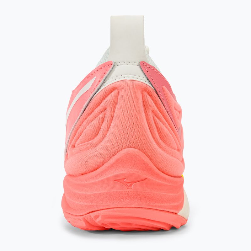 Încălțăminte de volei pentru femei Mizuno Wave Momentum 3 candy coral/black/bolt 2 neon 6