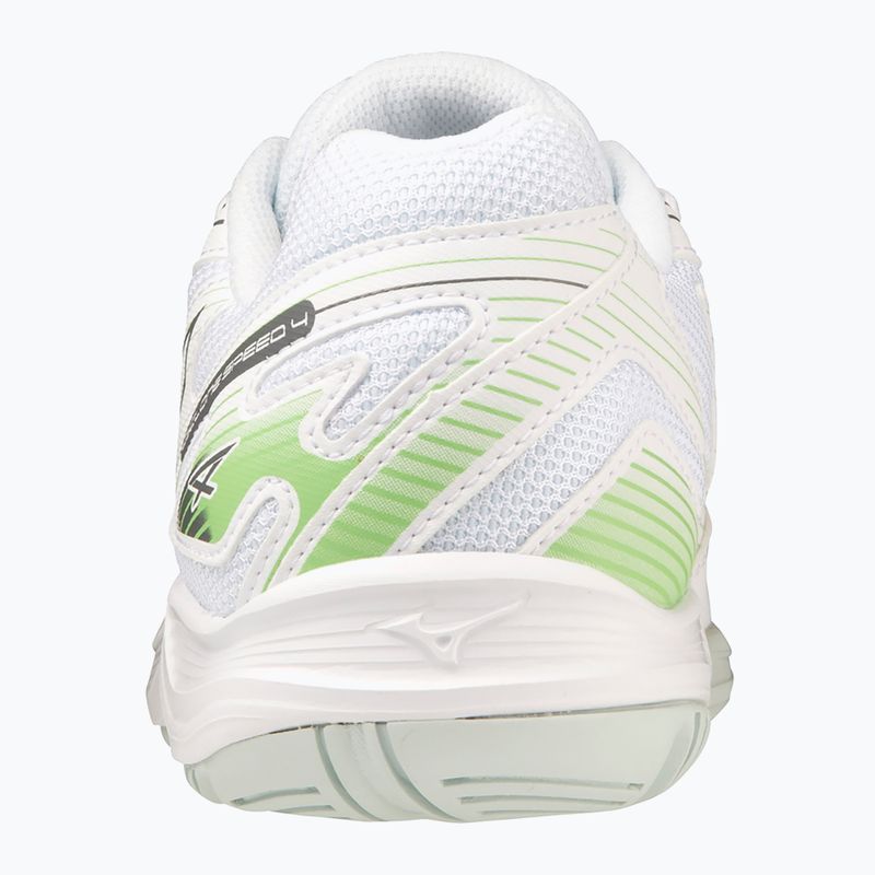 Încălțăminte de volei pentru femei Mizuno Cyclone Speed 4 white/gridge/patinagreen 10