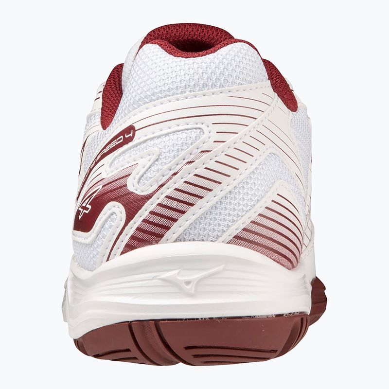 Încălțăminte de volei pentru femei Mizuno Cyclone Speed 4 white/cabermet/mp gold 10