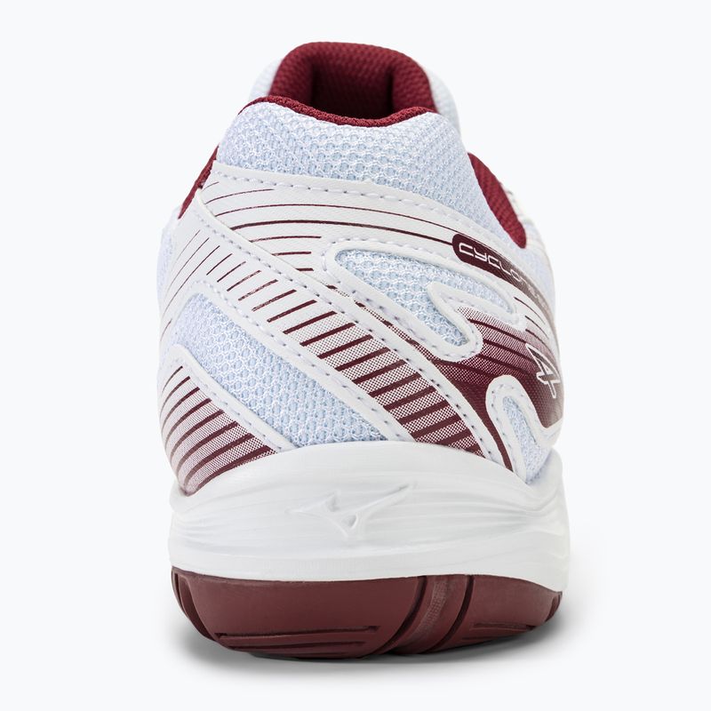 Încălțăminte de volei pentru femei Mizuno Cyclone Speed 4 white/cabermet/mp gold 6