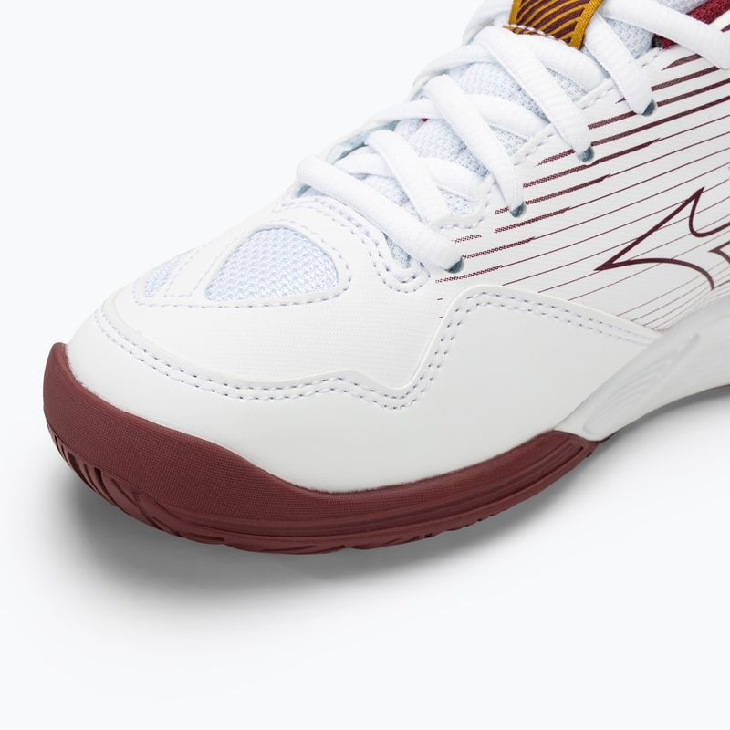 Încălțăminte de volei pentru femei Mizuno Cyclone Speed 4 white/cabermet/mp gold 7