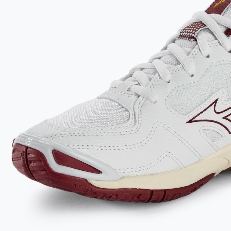 Încălțăminte de handbal pentru femei Mizuno Wave Phantom 3 white/cabernet/mp gold 7