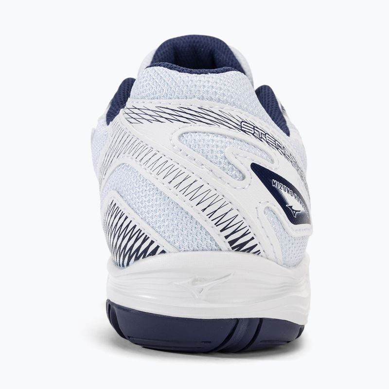 Încălțăminte de handbal pentru copii Mizuno Stealth Star 2 Jr white/blueribbon/mpgold 6