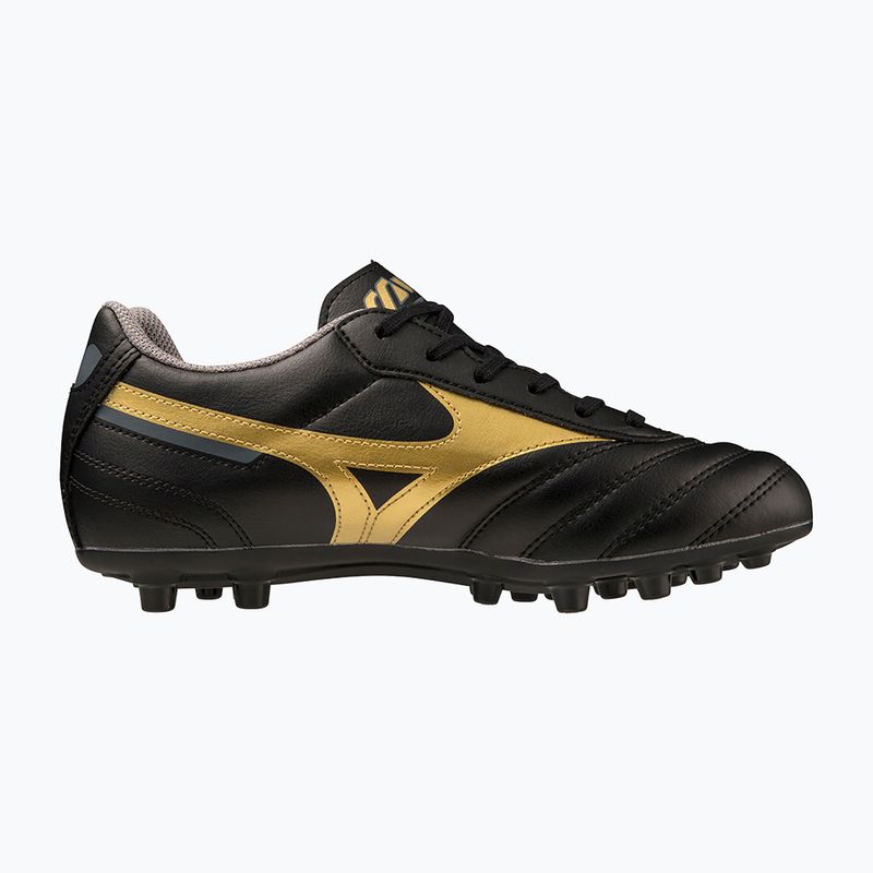 Încălțăminte de fotbal pentru copii Mizuno Morelia II Club Jr AG black/gold/dark shadow 2