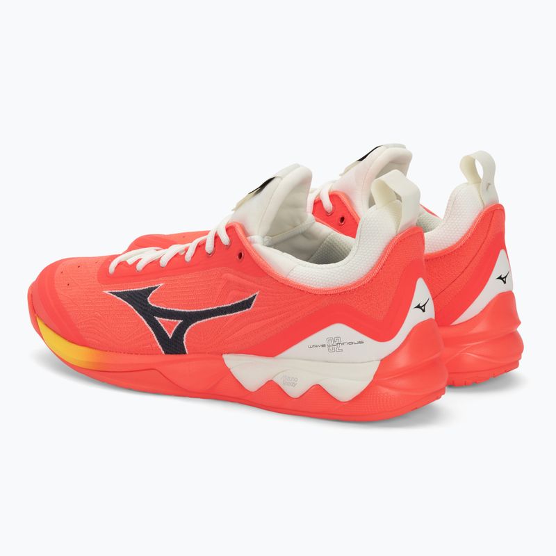 Pantofi de volei pentru bărbați Mizuno Wave Luminous 2 flacără neon / negru / bolt2 neon 4