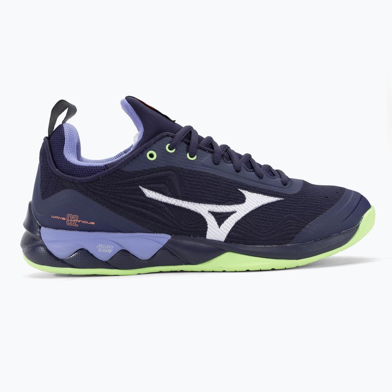 Pantofi de volei pentru bărbați Mizuno Wave Luminous 2 evening blue / tech green / lolite 2