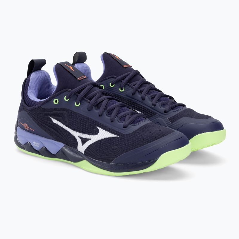 Pantofi de volei pentru bărbați Mizuno Wave Luminous 2 evening blue / tech green / lolite 5