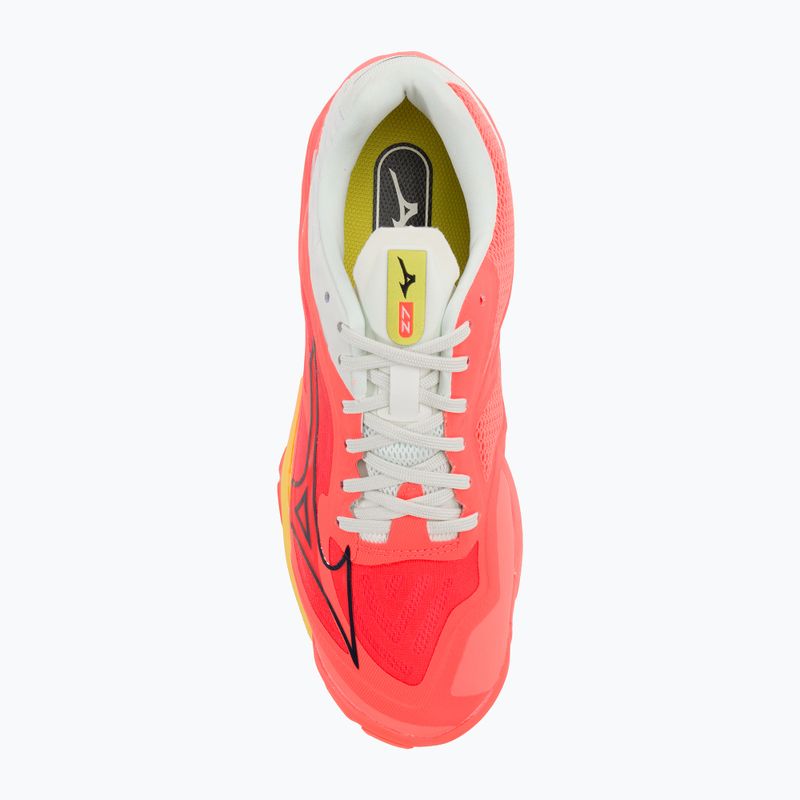 Pantofi de volei pentru bărbați Mizuno Wave Lightning Z7 neon flame / negru / bolt2 neon 7