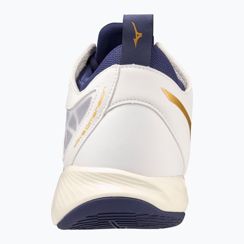 Încălțăminte de volei  Mizuno Wave Dimension Mid white/blue ribbon/mp gold 11