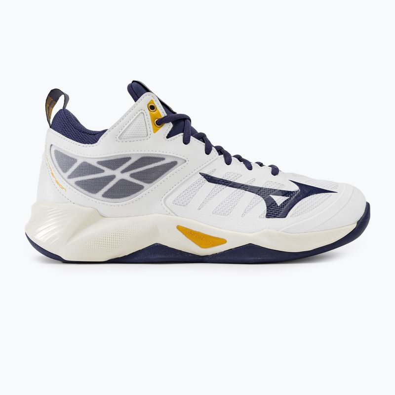 Încălțăminte de volei  Mizuno Wave Dimension Mid white/blue ribbon/mp gold 2