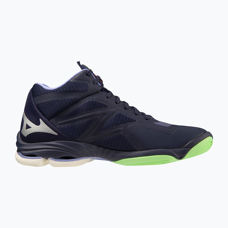 Pantofi de volei pentru bărbați Mizuno Wave Lightning Z7 Mid evening blue / tech green / lolite 3