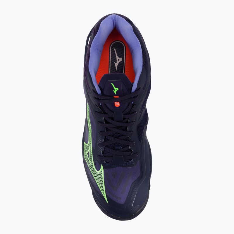 Pantofi de volei pentru bărbați Mizuno Wave Lightning Z7 Mid evening blue / tech green / lolite 7