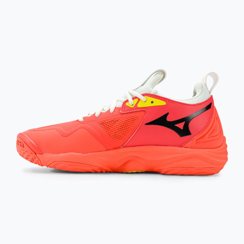 Pantofi de volei pentru bărbați Mizuno Wave Momentum 3 neon flame / negru / bolt2 neon 3