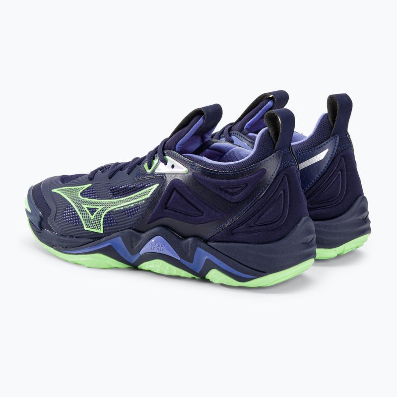 Pantofi de volei pentru bărbați Mizuno Wave Momentum 3 evening blue / tech green / lolite 4