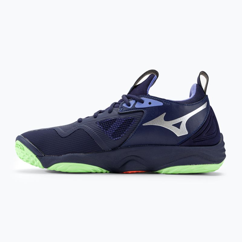 Pantofi de volei pentru bărbați Mizuno Wave Momentum 3 evening blue / tech green / lolite 3