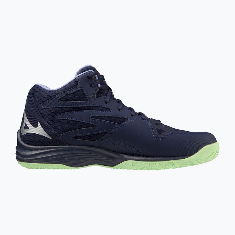 Pantofi de volei pentru bărbați Mizuno Thunder Blade Z Mid albastru seara / verde tehnic / lolite 3