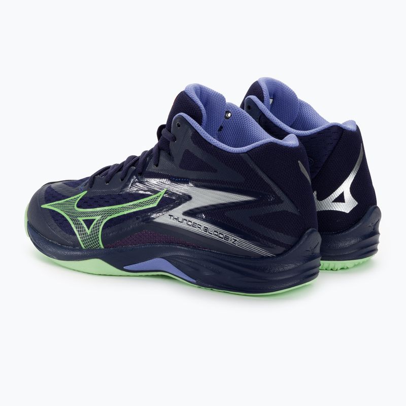 Pantofi de volei pentru bărbați Mizuno Thunder Blade Z Mid albastru seara / verde tehnic / lolite 4