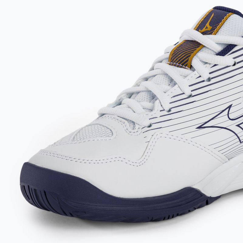 Încălțăminte de volei pentru bărbați Mizuno Cyclone Speed 4 white/blueribbon/mp gold 7