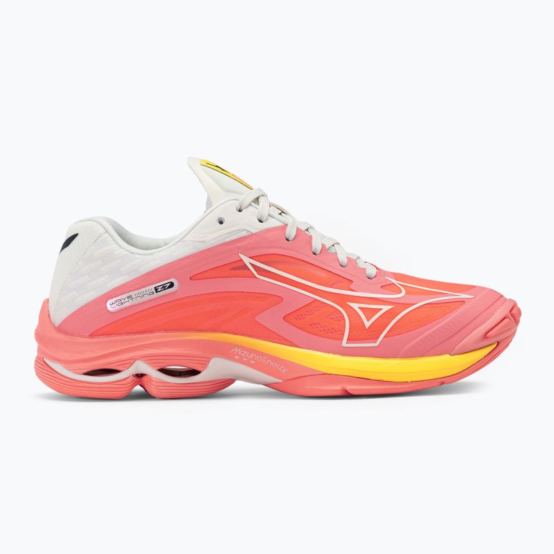 Încălțăminte de volei pentru femei Mizuno Wave Lightning Z7 candycoral/black/bolt2neon 2