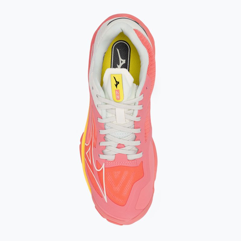 Încălțăminte de volei pentru femei Mizuno Wave Lightning Z7 candycoral/black/bolt2neon 5