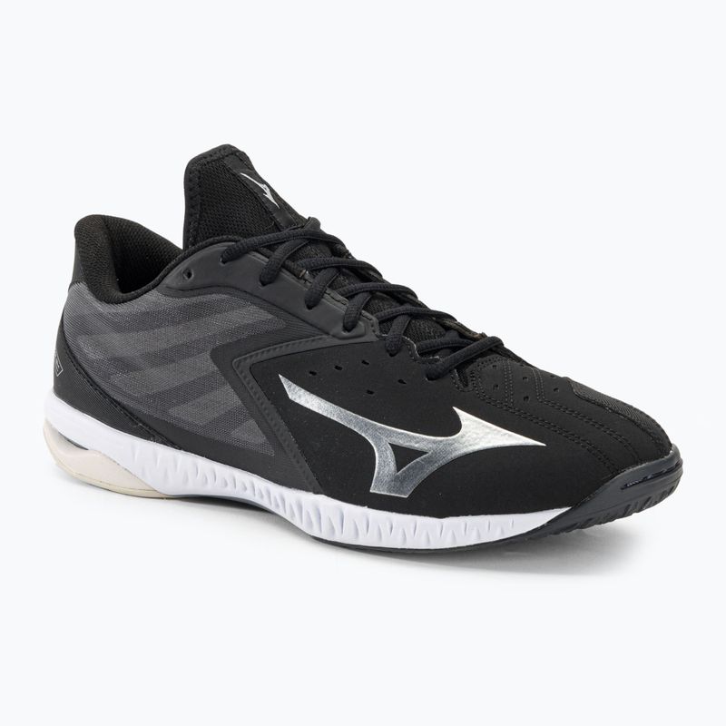 Pantofi de handbal pentru bărbați Mizuno Wave GK negru / argintiu / alb