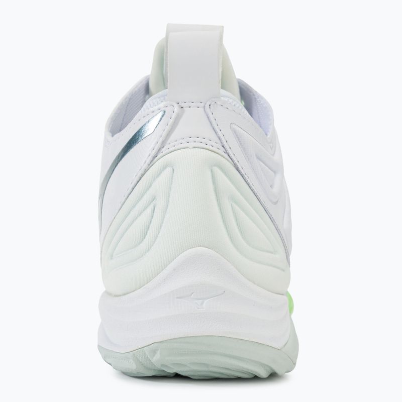 Încălțăminte de volei pentru femei Mizuno Wave Momentum 3 Mid white/glacial/pantinagreen 6