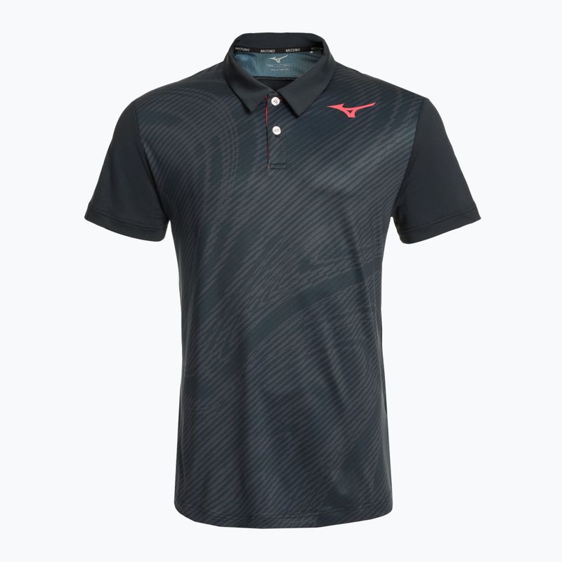 Tricou polo de tenis pentru bărbați Mizuno Charge Shadow Polo black