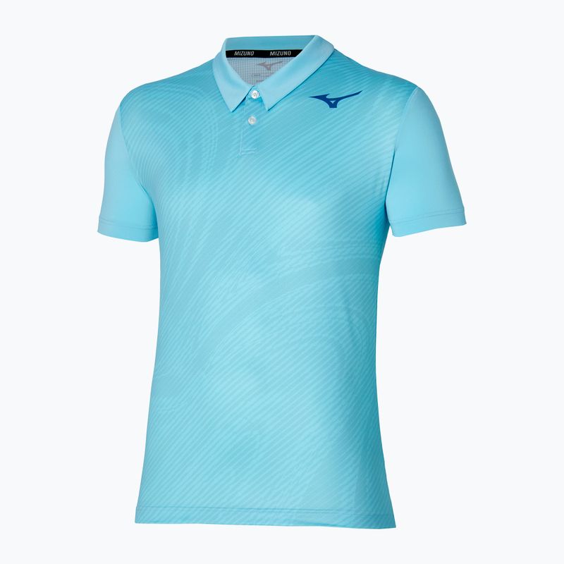 Tricou polo de tenis pentru bărbați Mizuno Charge Shadow Polo blue glow 3