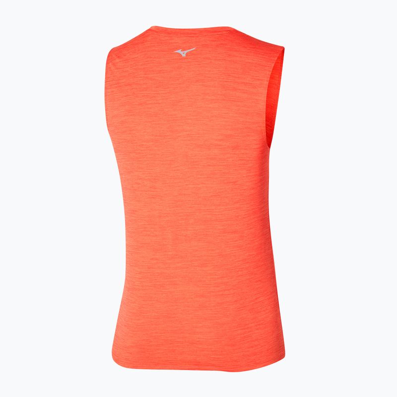 Tank top de alergare pentru bărbați Mizuno Impulse Core nasturtium 2