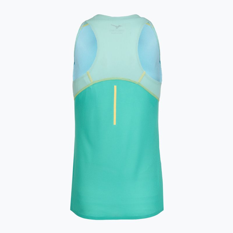 Tank top de alergare pentru femei Mizuno Aero Tank blue turquoise 2