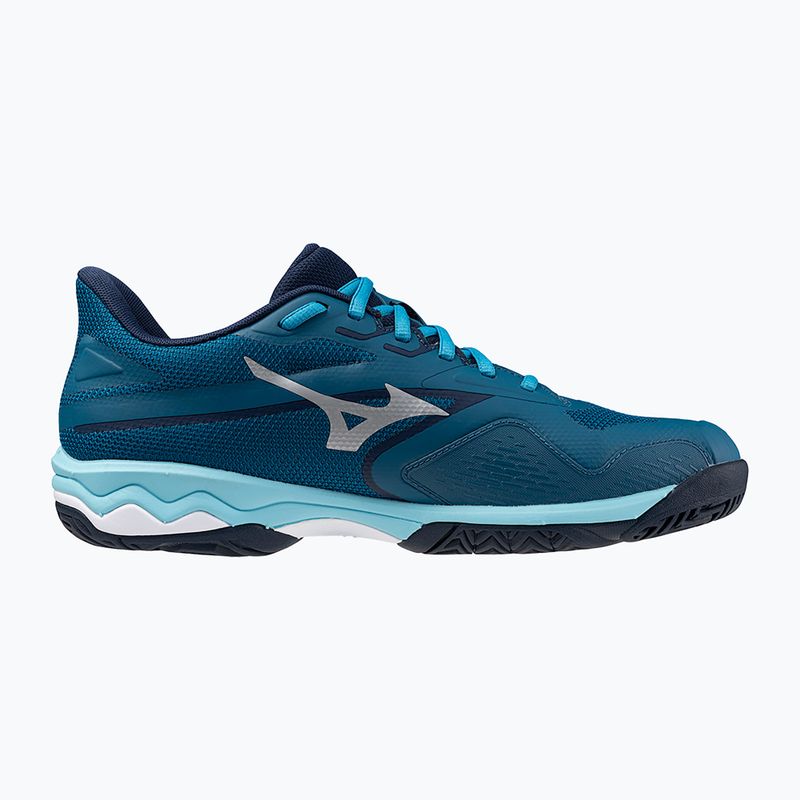 Încălțăminte de tenis pentru bărbați Mizuno Wave Exceed Light 2 AC moroccan blue / white / bluejay 9