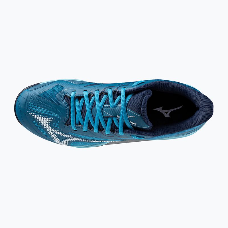 Încălțăminte de tenis pentru bărbați Mizuno Wave Exceed Light 2 AC moroccan blue / white / bluejay 11