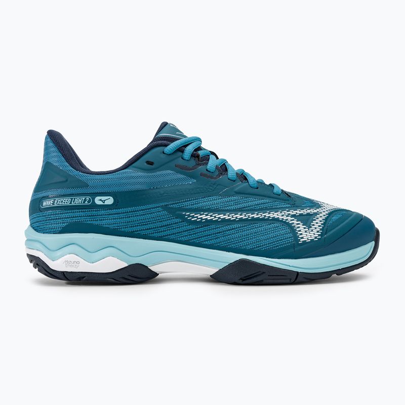 Încălțăminte de tenis pentru bărbați Mizuno Wave Exceed Light 2 AC moroccan blue / white / bluejay 2