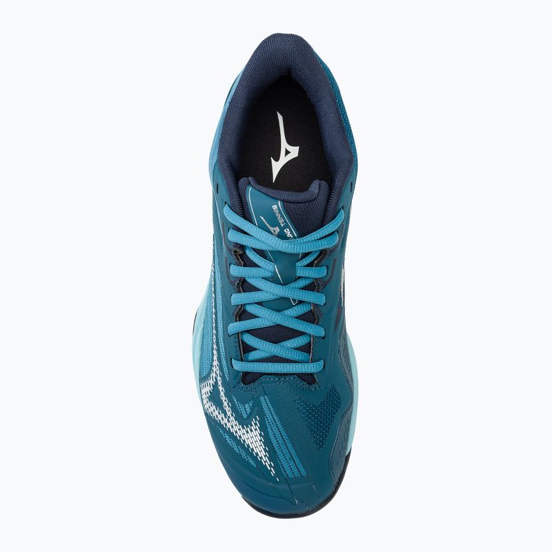 Încălțăminte de tenis pentru bărbați Mizuno Wave Exceed Light 2 AC moroccan blue / white / bluejay 5