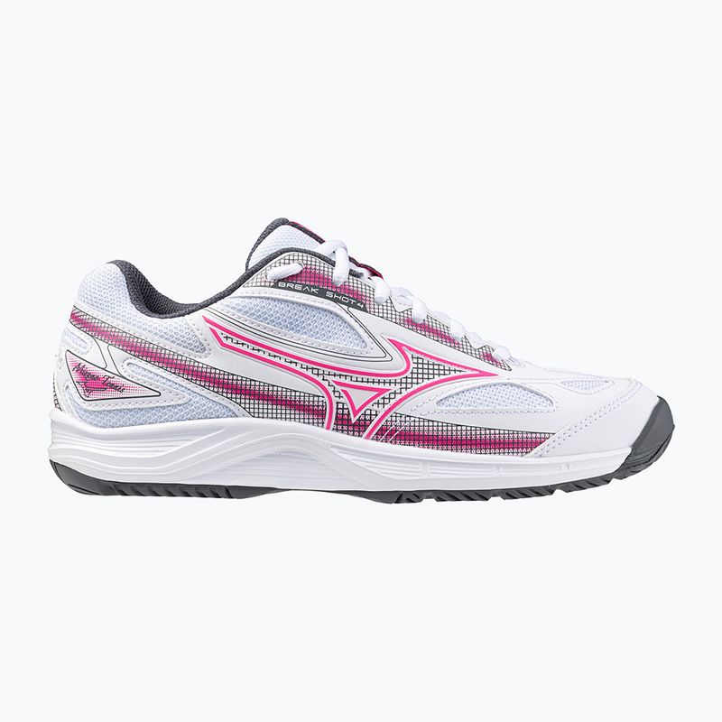 Încălțăminte de tenis pentru femei Mizuno Break Shot 4 AC white / pink tetra / turbulence 8