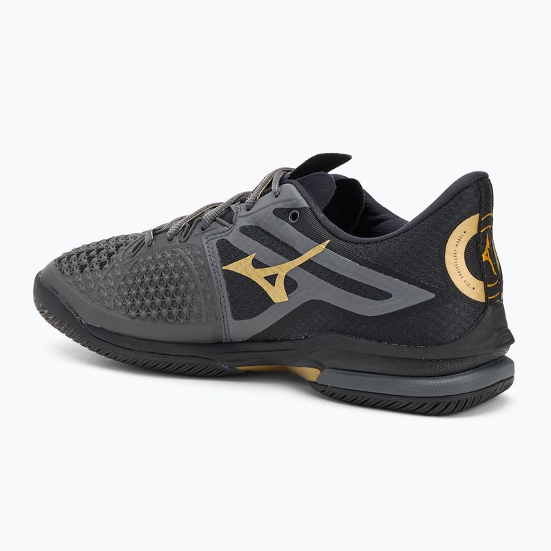 Încălțăminte de tenis pentru bărbați Mizuno Wave Exceed Tour 6 AC iron gate/gold/black 3
